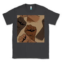 Smoke melanin raised fist seamless pattern Classic Tee - BundleAndBundleShop