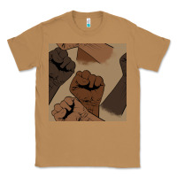 Toasted Coconut melanin raised fist seamless pattern Classic Tee - BundleAndBundleShop