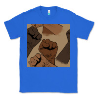 True Royal melanin raised fist seamless pattern Classic Tee - BundleAndBundleShop
