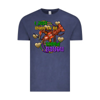 Vintage Denim crawfish i just want to be loved bayou Vintage Tee - FaDigitalArtStudio