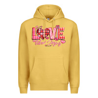 Antique Gold love like jesus la Premium Hoodie - LillyAllenDesigns