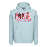Blue Mist love like jesus la Premium Hoodie - LillyAllenDesigns