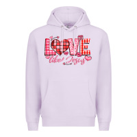 Lilac love like jesus la Premium Hoodie - LillyAllenDesigns