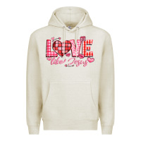 Oatmeal Heather love like jesus la Premium Hoodie - LillyAllenDesigns