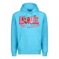 Ocean Blue love like jesus la Premium Hoodie - LillyAllenDesigns