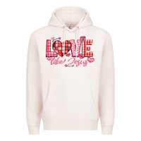 Pale Pink love like jesus la Premium Hoodie - LillyAllenDesigns