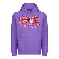 Purple love like jesus la Premium Hoodie - LillyAllenDesigns