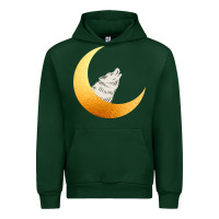 Forest Green Howling Wolf Urban Hoodie - Bettercallsaul