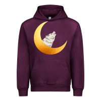 Mauve Wine Howling Wolf Urban Hoodie - Bettercallsaul