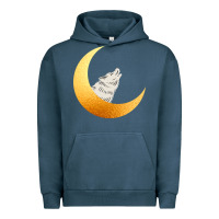 Pigment Midnight Navy Howling Wolf Urban Hoodie - Bettercallsaul