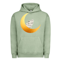 Pigment Oil Green Howling Wolf Urban Hoodie - Bettercallsaul