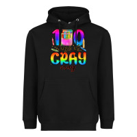 Black 100 days of cray cray Heavyweight Hoodie - MaliasSmallBusiness