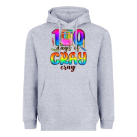 Heather Grey 100 days of cray cray Heavyweight Hoodie - MaliasSmallBusiness