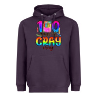 Plum 100 days of cray cray Heavyweight Hoodie - MaliasSmallBusiness