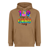Toasted Coconut 100 days of cray cray Heavyweight Hoodie - MaliasSmallBusiness