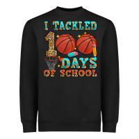 Black i tackled 100 days of school basketball Heavyweight Sweatshirt - Zillion Design Studio