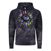 Cloud Black blueberry sunflower Vintage Hoodie - texasbilliewilder