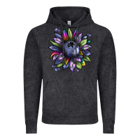 Vintage Black blueberry sunflower Vintage Hoodie - texasbilliewilder