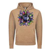Blueberry Sunflower Vintage Hoodie | Teevron