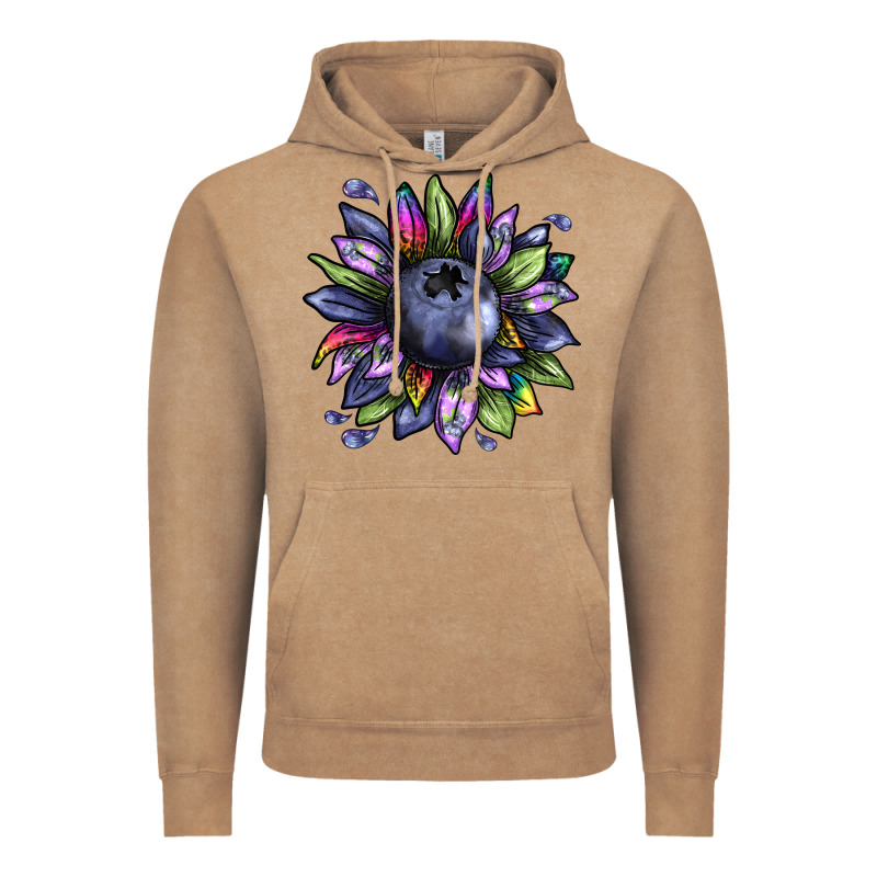 Blueberry Sunflower Vintage Hoodie by texasbilliewilder | Teevron