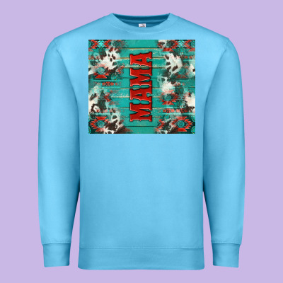 Western Mama Premium Sweatshirt Designed By Nancycooperartshop