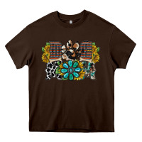 Chocolate Brown dog mom western Heavy Core Tee - RacoonDesign