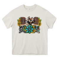 Cream dog mom western Heavy Core Tee - RacoonDesign