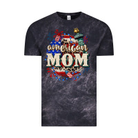 Cloud Black American Mom 4th of July Vintage Tee - CowGirlArtShop