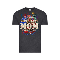 Vintage Black American Mom 4th of July Vintage Tee - CowGirlArtShop