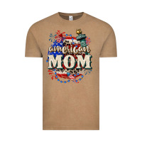 Vintage Coffee American Mom 4th of July Vintage Tee - CowGirlArtShop
