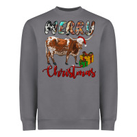 Storm Texas Longhorn Merry Christmas Heavyweight Sweatshirt - RanaPortraitStore