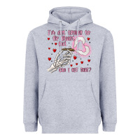 Heather Grey not to be blunt but can i hit Heavyweight Hoodie - MaliasSmallBusiness
