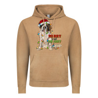 Vintage Camel merry and bright saint bernard Vintage Hoodie - RanaPortraitStore