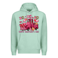 Seafoam xo xo xo happy valentine's day truck Premium Hoodie - LillyAllenDesigns