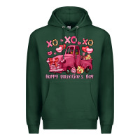 Xo Xo Xo Happy Valentine's Day Truck Premium Hoodie | Teevron