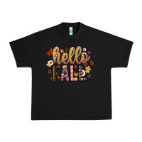 Black hello fall Urban Heavy Tee - CowhideDigitalArt
