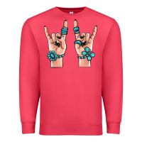 Cardinal gemstone rock hand Premium Sweatshirt - MaliasSmallBusiness