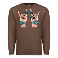 Chestnut gemstone rock hand Premium Sweatshirt - MaliasSmallBusiness