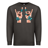 Smoke gemstone rock hand Premium Sweatshirt - MaliasSmallBusiness