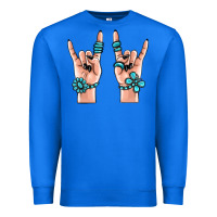 True Royal gemstone rock hand Premium Sweatshirt - MaliasSmallBusiness
