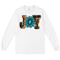 White joy with gemstone ado Long Sleeve Tee - AdoDesignShop