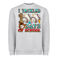 I Tackled 100 Days Of School Baseball Heavyweight Sweatshirt | Teevron