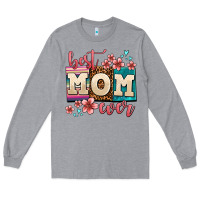 Heather Grey best mom ever Long Sleeve Tee - AdoDesignShop