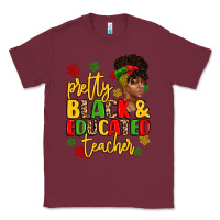 Burgundy pretty black and educated teacher Classic Tee - Artiststas