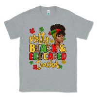 Heather Grey pretty black and educated teacher Classic Tee - Artiststas