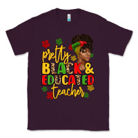 Plum pretty black and educated teacher Classic Tee - Artiststas