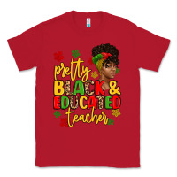 Red pretty black and educated teacher Classic Tee - Artiststas