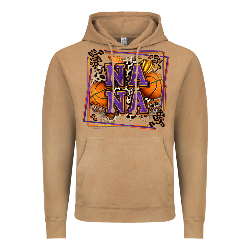 Basketball Nana With Leopard Vintage Hoodie by Zillion Design Studio | Teevron