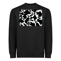 Black distressed cowhide pattern Heavyweight Sweatshirt - RanaPortraitStore