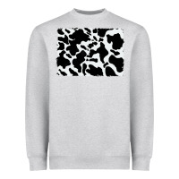 Heather Grey distressed cowhide pattern Heavyweight Sweatshirt - RanaPortraitStore